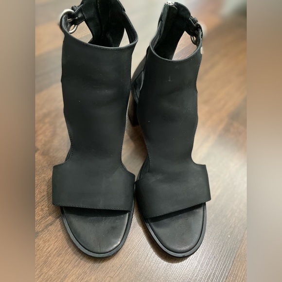 Rag Bone  N.York Italian Made Bloch Heels Ankle Wrap Sandals Size 40 - Picture 6 of 14